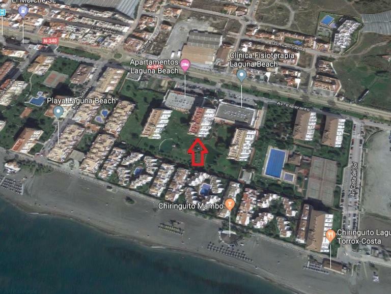 Apto. Urbanización Laguna Beach, 1ª línea de playa Torrox Exterior foto